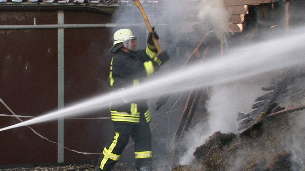 Scheunenbrand in Martinhagen