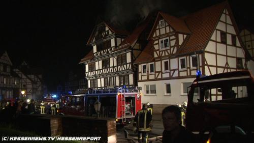Fachwerkhaus in Helsa abgebrannt