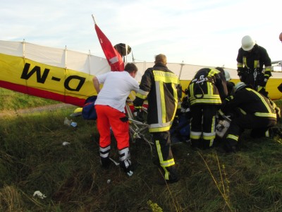 Gleitschirmflieger bei Basdorf abgestürzt