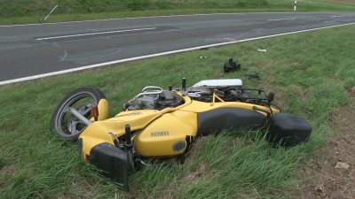 Schwerer Motorradunfall bei Naumburg