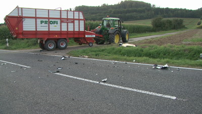 Tödlicher Motorradunfall bei Fritzlar B450