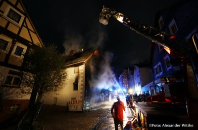 Wohnungsbrand in Neukirchen