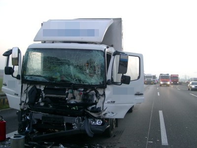 LKW-Unfall auf der A7 bei Lutterberg