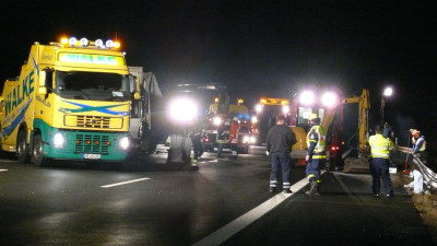 Kerzenwachs auf der A7 bei Hedemünden