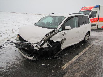 Glätteunfall nach Schneefällen
