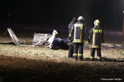 Zwei Tote bei Flugzeugabsturz in Bernsdorf