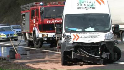 Unfall auf der A44 bei Breuna