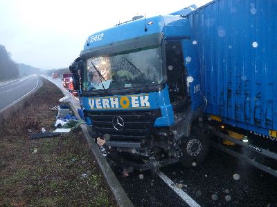 LKW Unfall auf A4