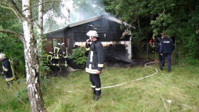 Feuer im Wochenendhaus