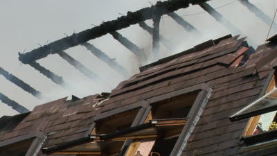 Großbrand im Altenwohnheim