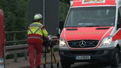 Verkehrsunfall  auf der A 3- sechs Verletzte