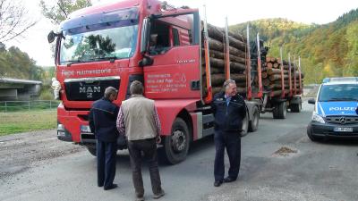 LKW-Kontrolle in Waldeck Frankenberg