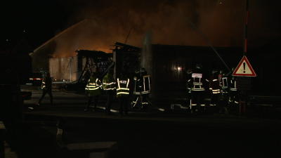 Großbrand im Supermarkt in Hann. Münden