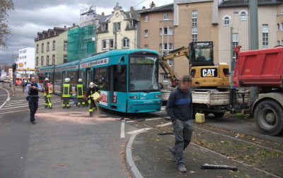 Wieder Straßenbahnunfall in Frankfurt