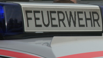 Großbrand – Löschwasser wird zu Eis