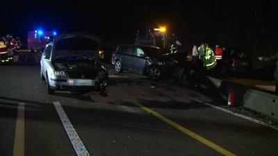 A7: Sieben Verletzte – Vollsperrung in beiden Fahrtrichtungen