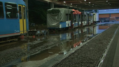KVG Betriebshof nach Unwetter geräumt – Lage hat sich entspannt