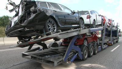 Schwerer LKW-Auffahrunfall auf A7