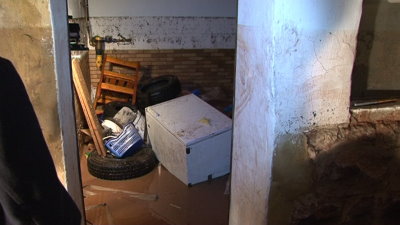 Unwetter über Helsa – Schlammlawine durch Keller
