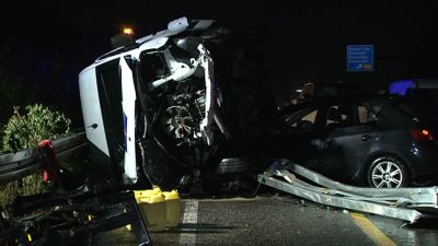 A7: Schwerer Unfall im Baustellenbereich – Vier Verletzte
