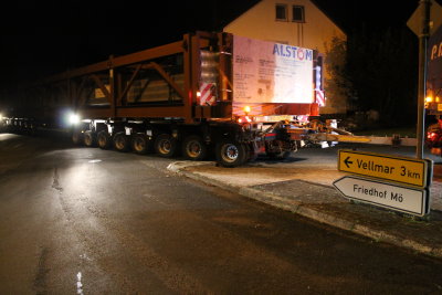Schwertransport rollte durch Nordhessen