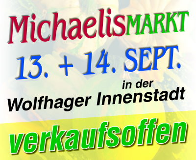 Wolfhager Michaelismarkt vom 13. bis 14. September