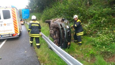 Regenunfälle auf Autobahn und Landstraße