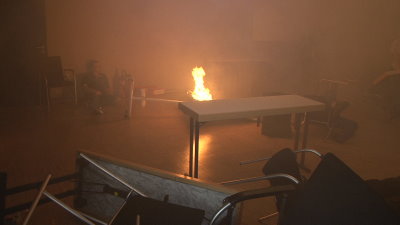 Stadthalle – Unangekündigte Übung überraschte auch Mitarbeiter