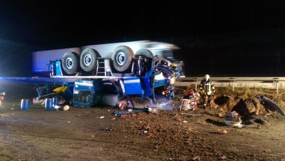 A7: Kran-Unfall im Baustellenbereich | Video