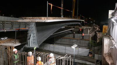 Baustelle: Neue Brücke in Obervellmar | Video