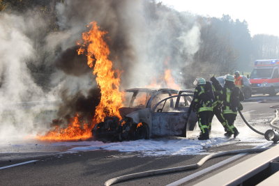 A5 bei Fernwald – Schwerer Unfall am Stauende