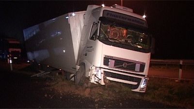 Blackout im Sattelzug auf der Autobahn