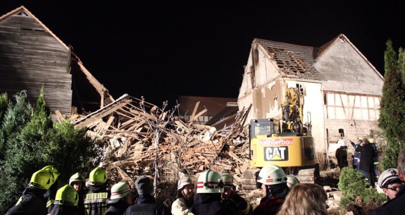 Explosion? Haus in Mittelhessen eingestürzt – Bewohner tot