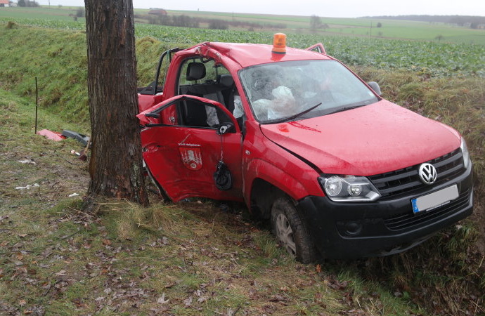 K 55 – Schwerer Unfall mit städtischen Fahrzeug
