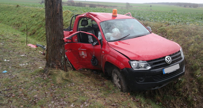 K 55 – Schwerer Unfall mit städtischen Fahrzeug