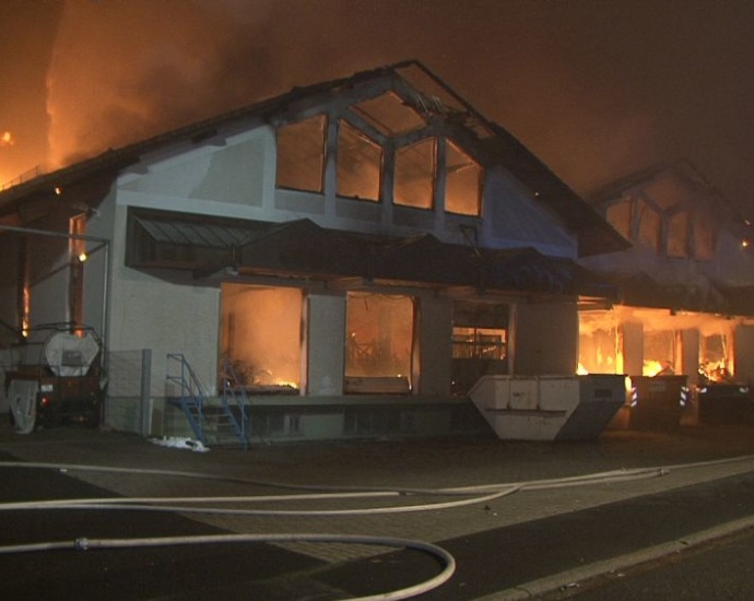 Großbrand in der Silvesternacht