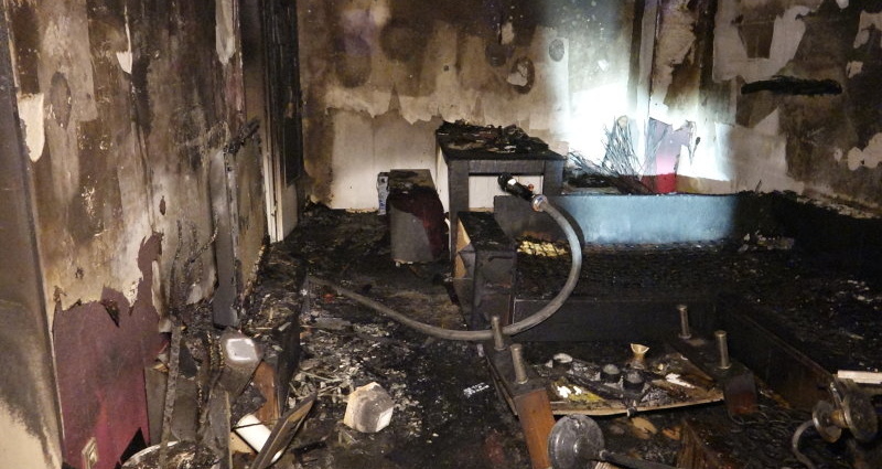 Vier Verletzte nach Wohnungsbrand