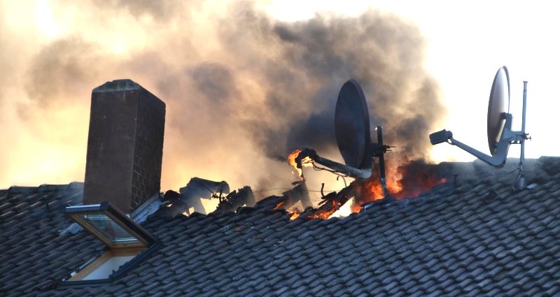 Dachstuhlbrand in Grossenritte