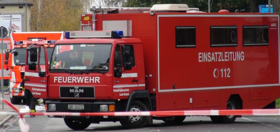 Dachstuhlbrand bei Darmstadt