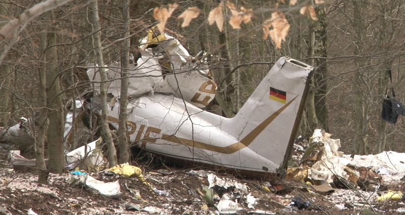 Kleinalmerode: Am Tag nach dem Absturz