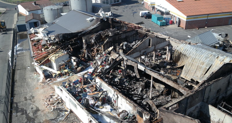Nach dem Großbrand in Sandershausen