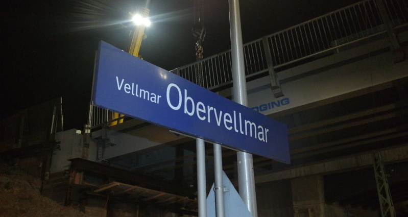 Bahnhof Obervellmar – Baustelle neigt sich dem Ende