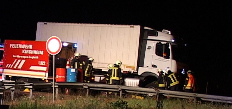 Verlorene Fahrräder lösen Chaos auf A7 aus