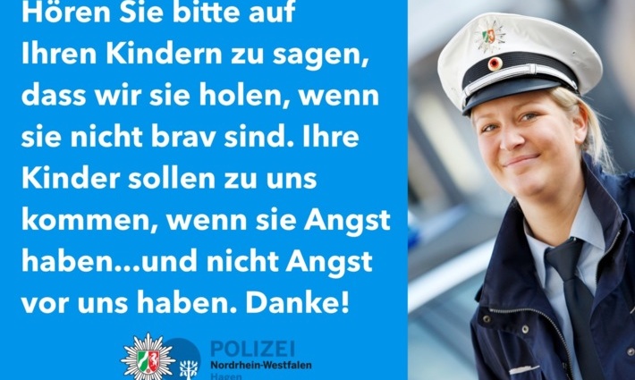 Polizei-Aufruf: Kinder, habt keine Angst vor der Polizei
