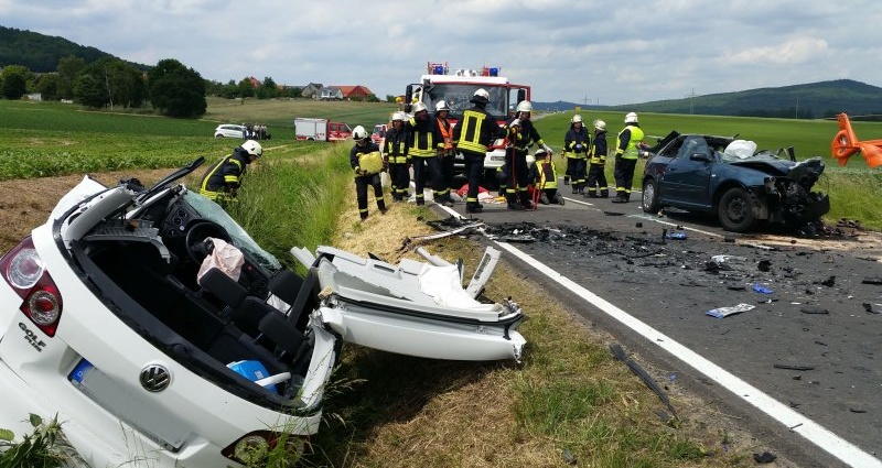 B450: Zwei Rettungshubschrauber nach Unfall im Einsatz