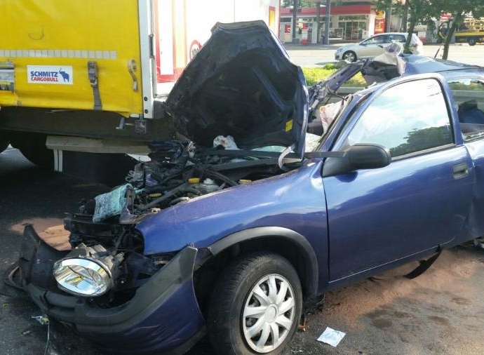Horror Unfall auf der A44 am Rasthof Biggenkopf