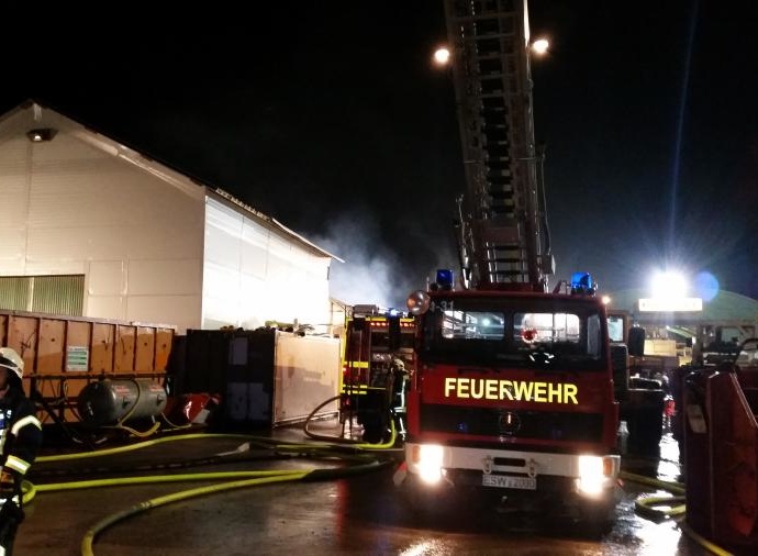 Großbrand am Tunnel Hirschhagen