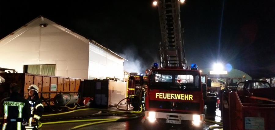 Großbrand am Tunnel Hirschhagen