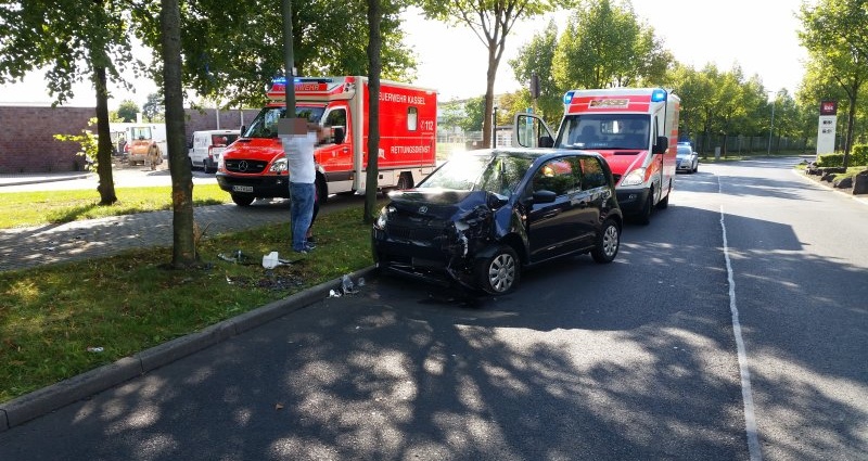 KS: Unfall auf der Heinrich-Hertz-Straße