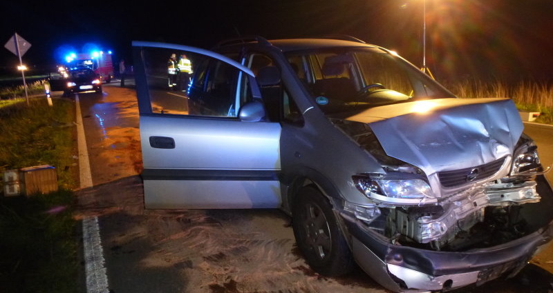WOH: Fünf Verletzte nach Unfall auf B450
